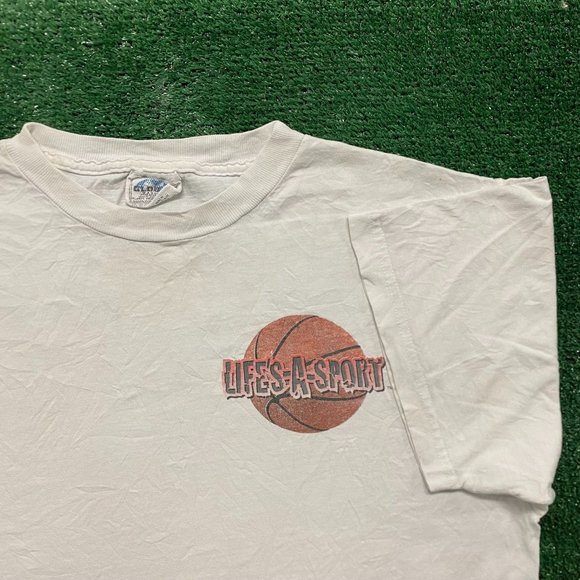 Vintage 90s Basketball Dunk Essential Sports T-Shirt - Picture 5 of 6